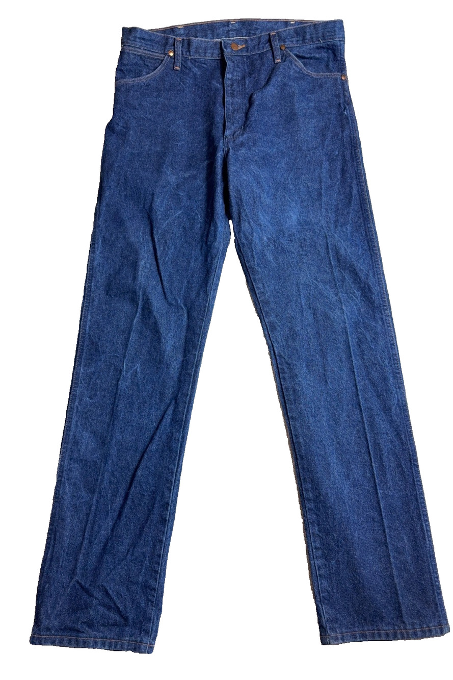 Vintage Wrangler 13MWZ Cowboy Cut Jeans Men's 38x34 USA Made 36x32